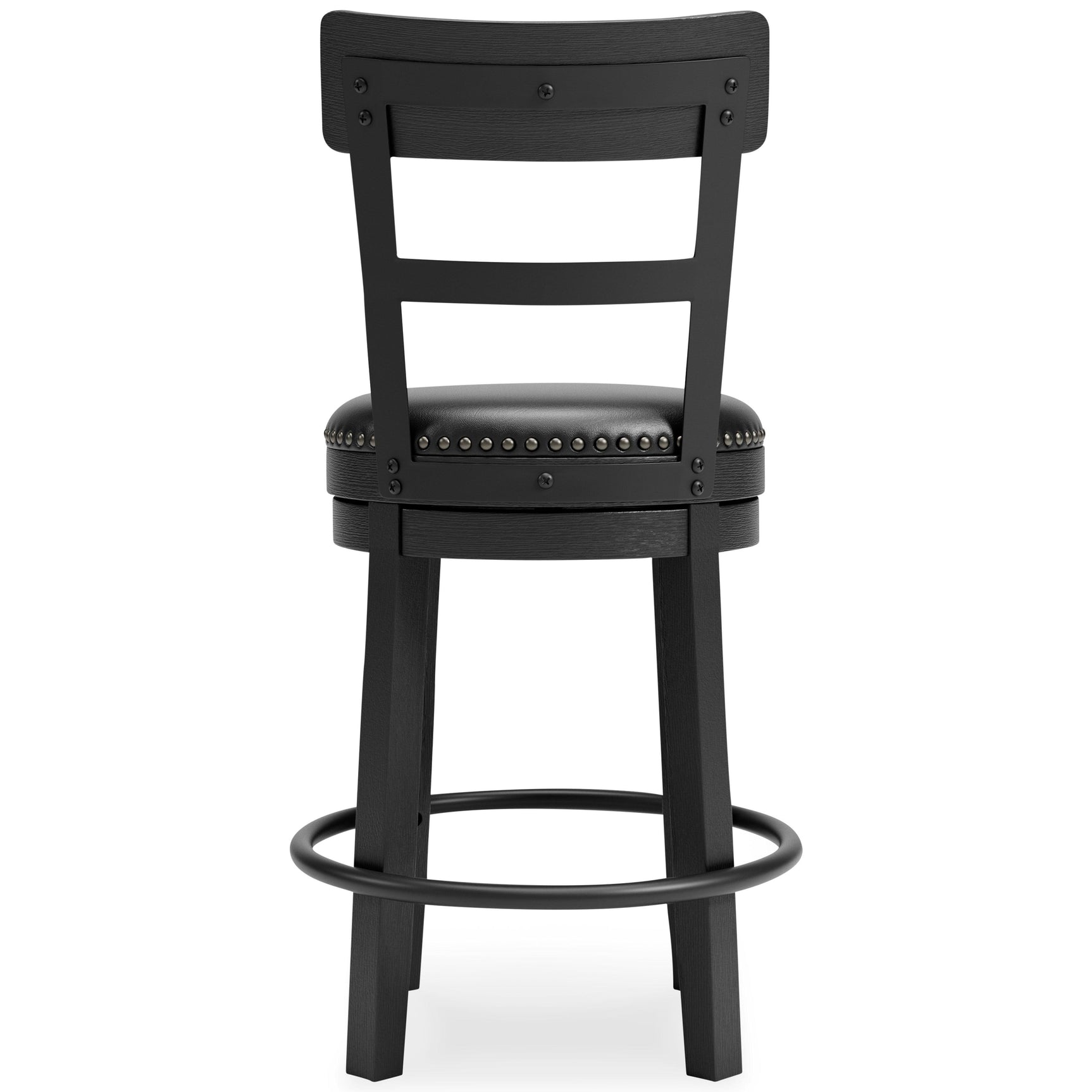 Valebeck Black Counter Height Bar Stool - Ella Furniture