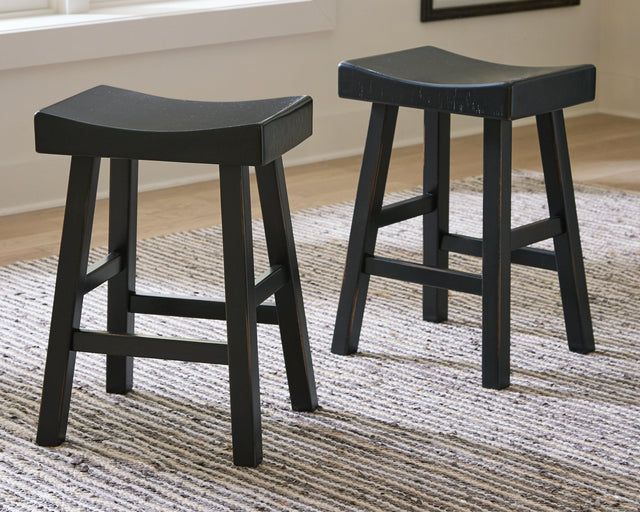 Glosco Black Counter Height Bar Stool - Ella Furniture