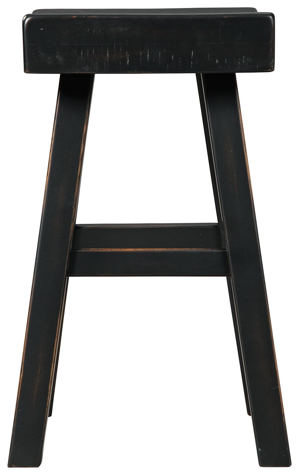 Glosco Black Counter Height Bar Stool - Ella Furniture