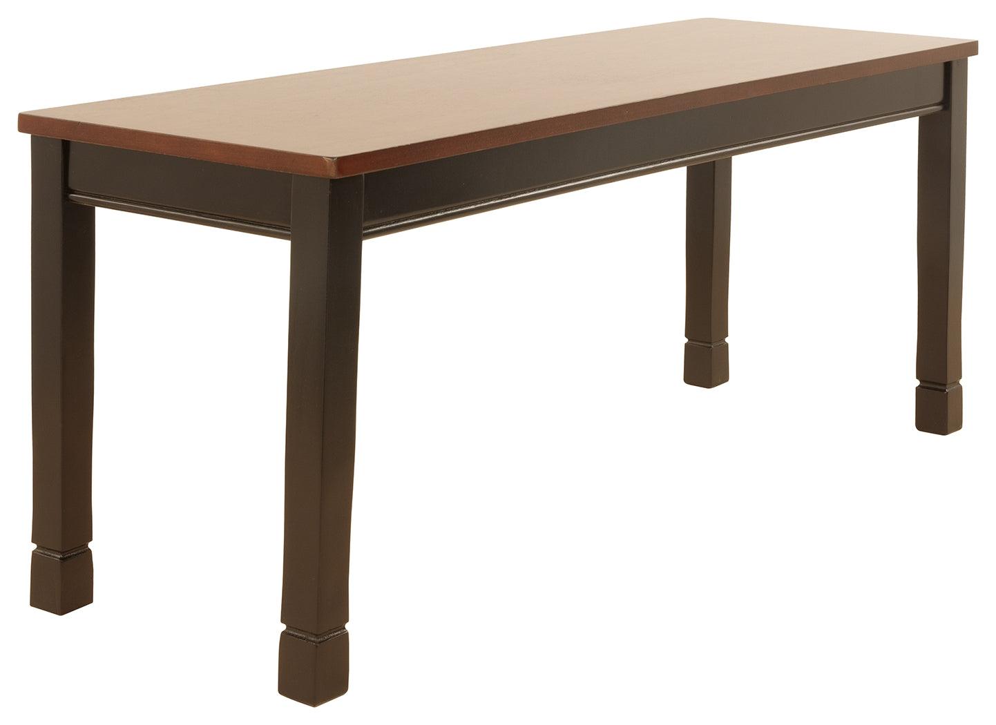 Owingsville Black/brown Dining Bench - Ella Furniture