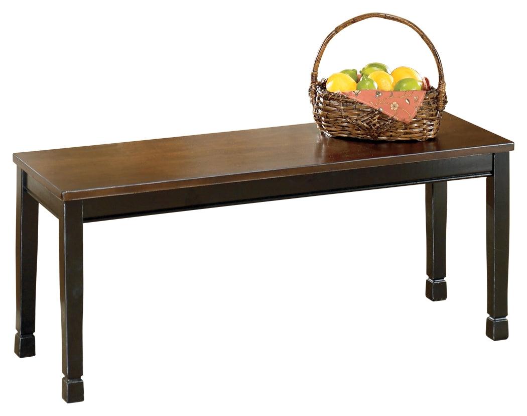 Owingsville Black/brown Dining Bench - Ella Furniture