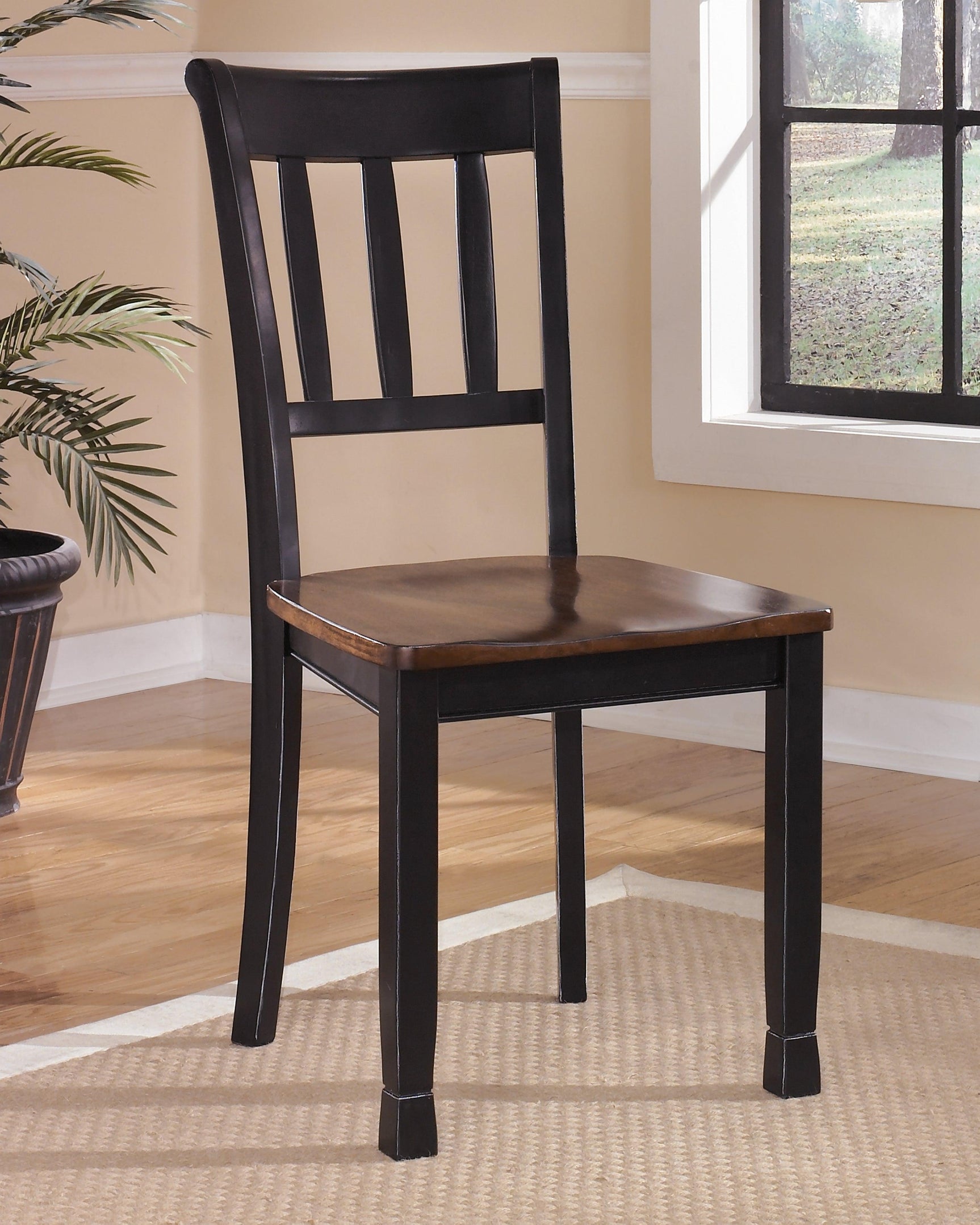 Owingsville Black/brown Dining Chair - Ella Furniture