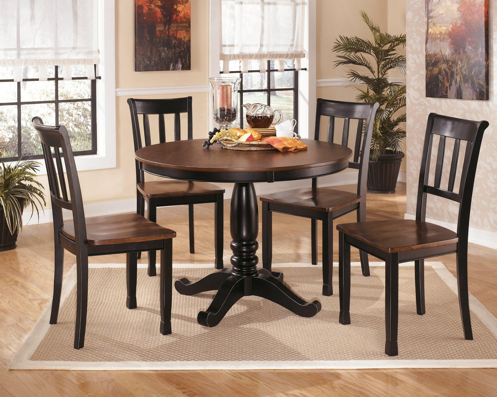 Owingsville Black/brown Dining Chair - Ella Furniture