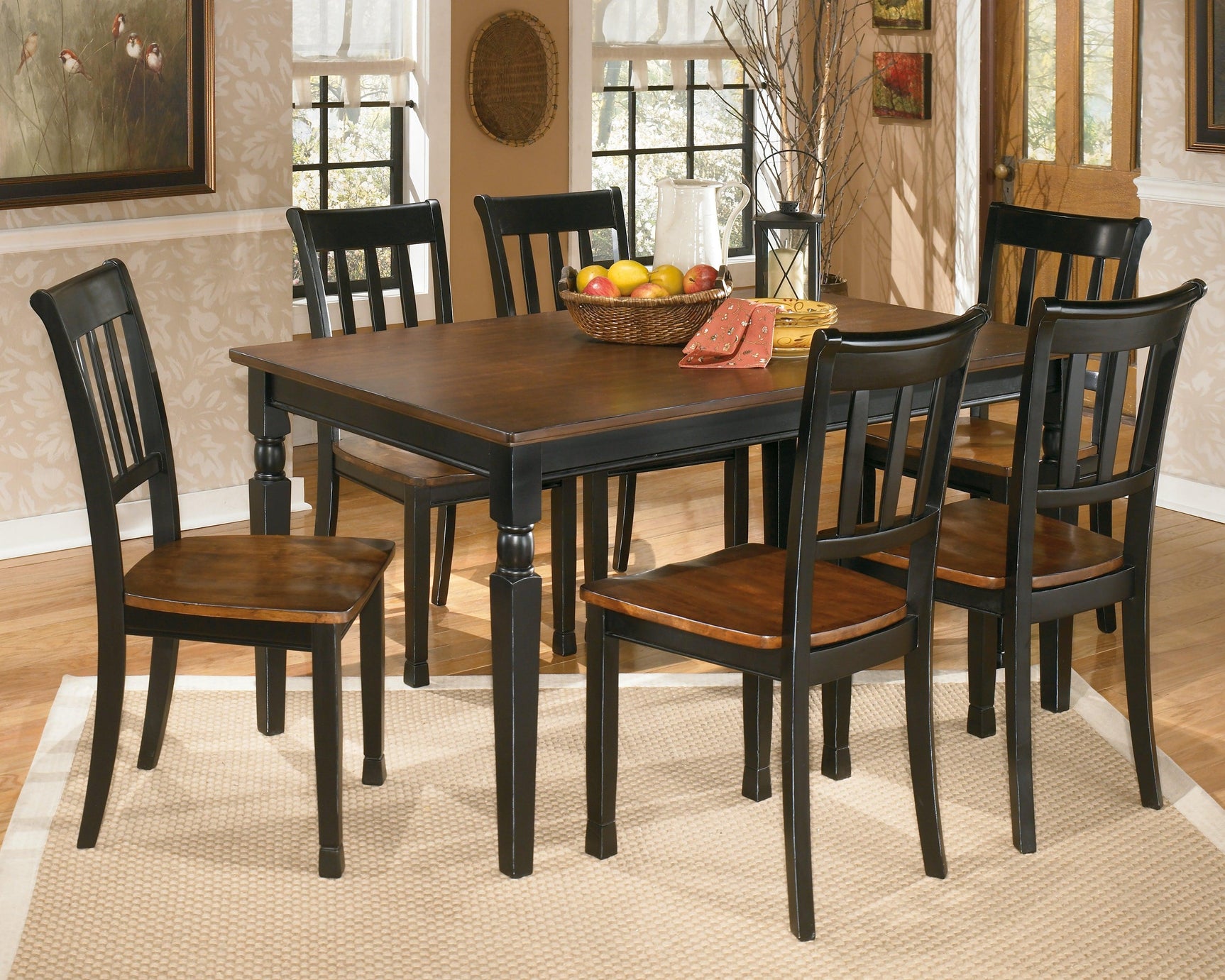 Owingsville Black/brown Dining Chair - Ella Furniture