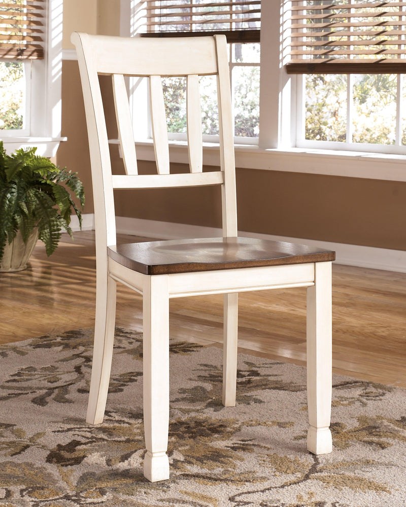 Whitesburg Brown/cottage White Dining Chair