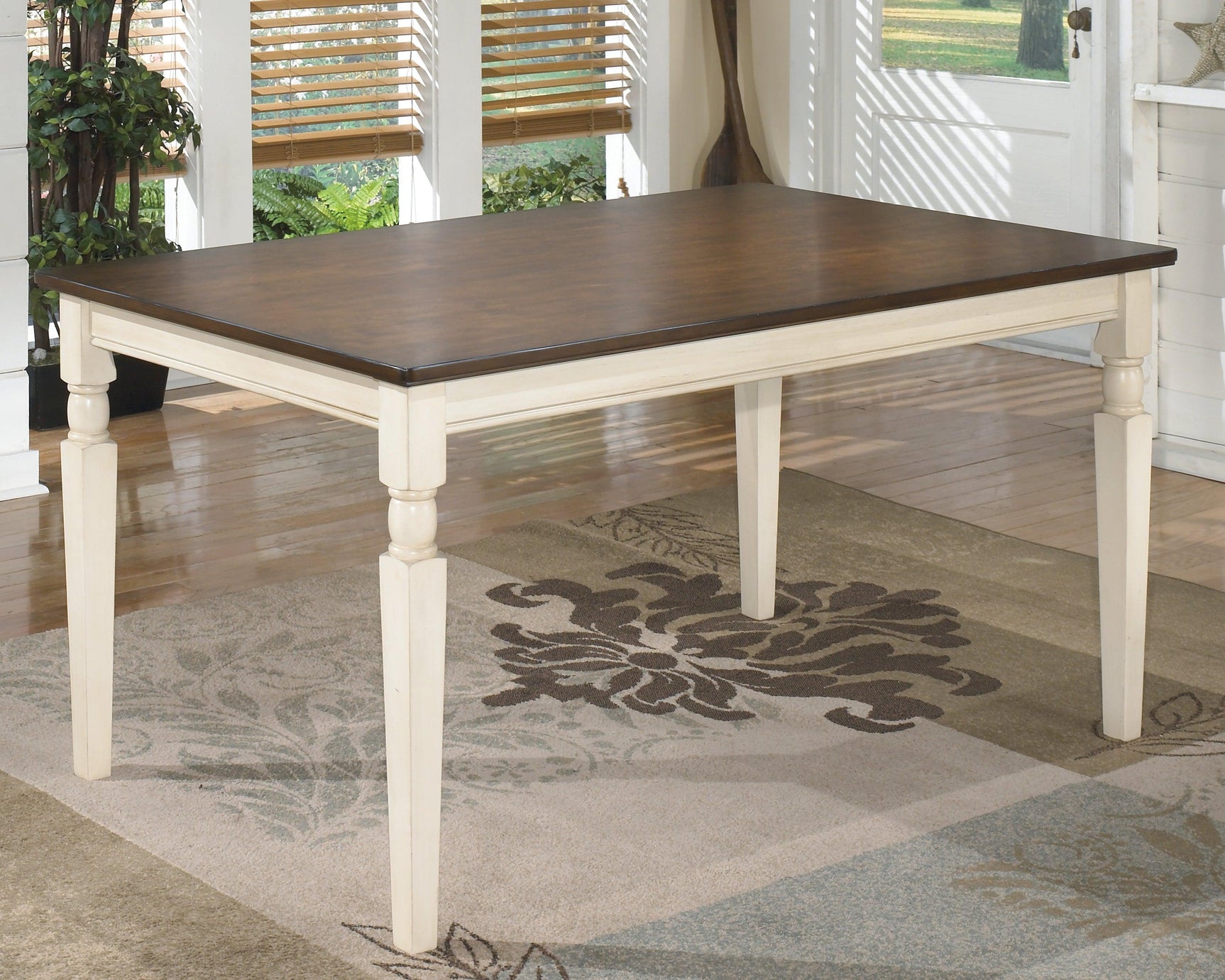 Whitesburg Brown/cottage White Dining Table - Ella Furniture