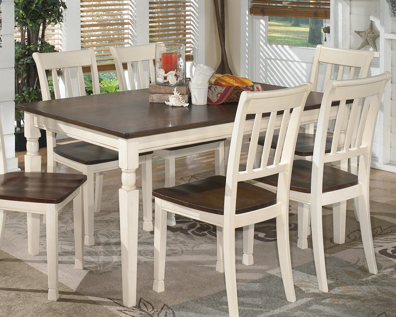 Whitesburg Brown/cottage White Dining Table - Ella Furniture