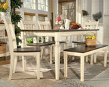 Whitesburg Brown/cottage White Dining Table - Ella Furniture