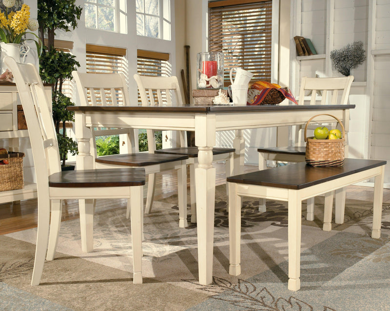 Whitesburg Brown/cottage White Dining Table - Ella Furniture