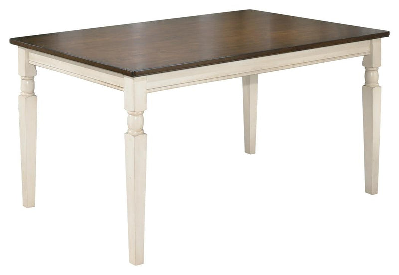 Whitesburg Brown/cottage White Dining Table - Ella Furniture