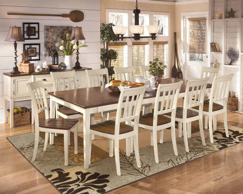 Whitesburg Brown/cottage White Dining Chair
