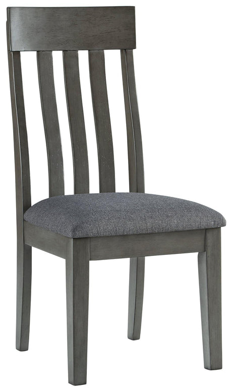 Hallanden Two-tone Gray Dining Chair - Ella Furniture