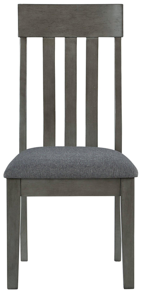 Hallanden Two-tone Gray Dining Chair - Ella Furniture