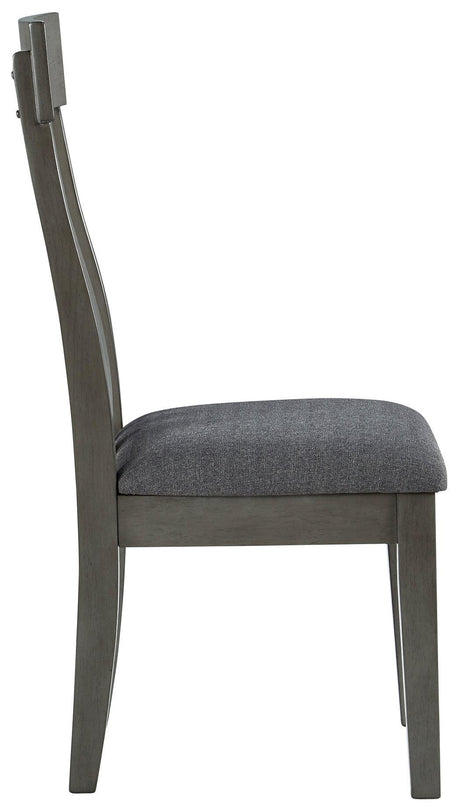 Hallanden Two-tone Gray Dining Chair - Ella Furniture