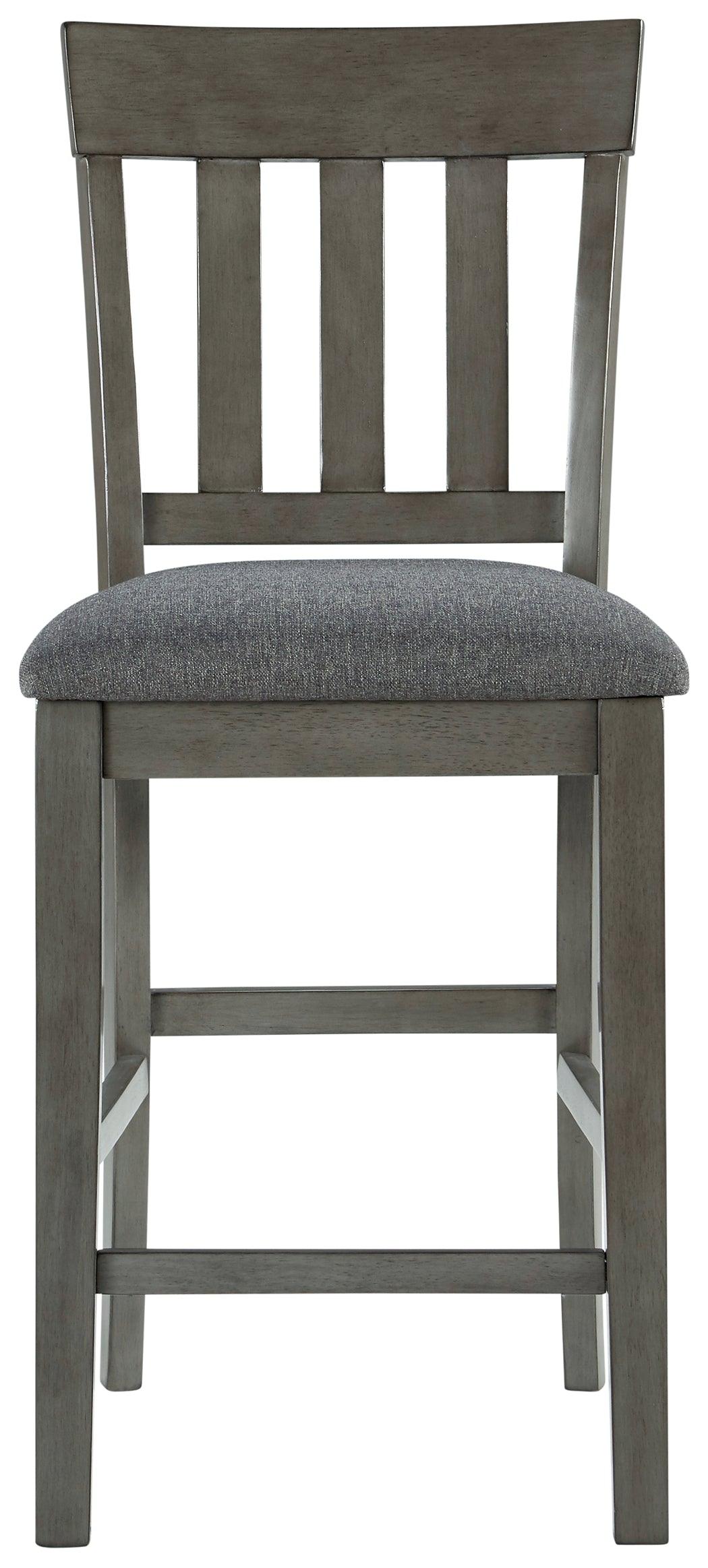 Hallanden Two-tone Gray Counter Height Bar Stool - Ella Furniture