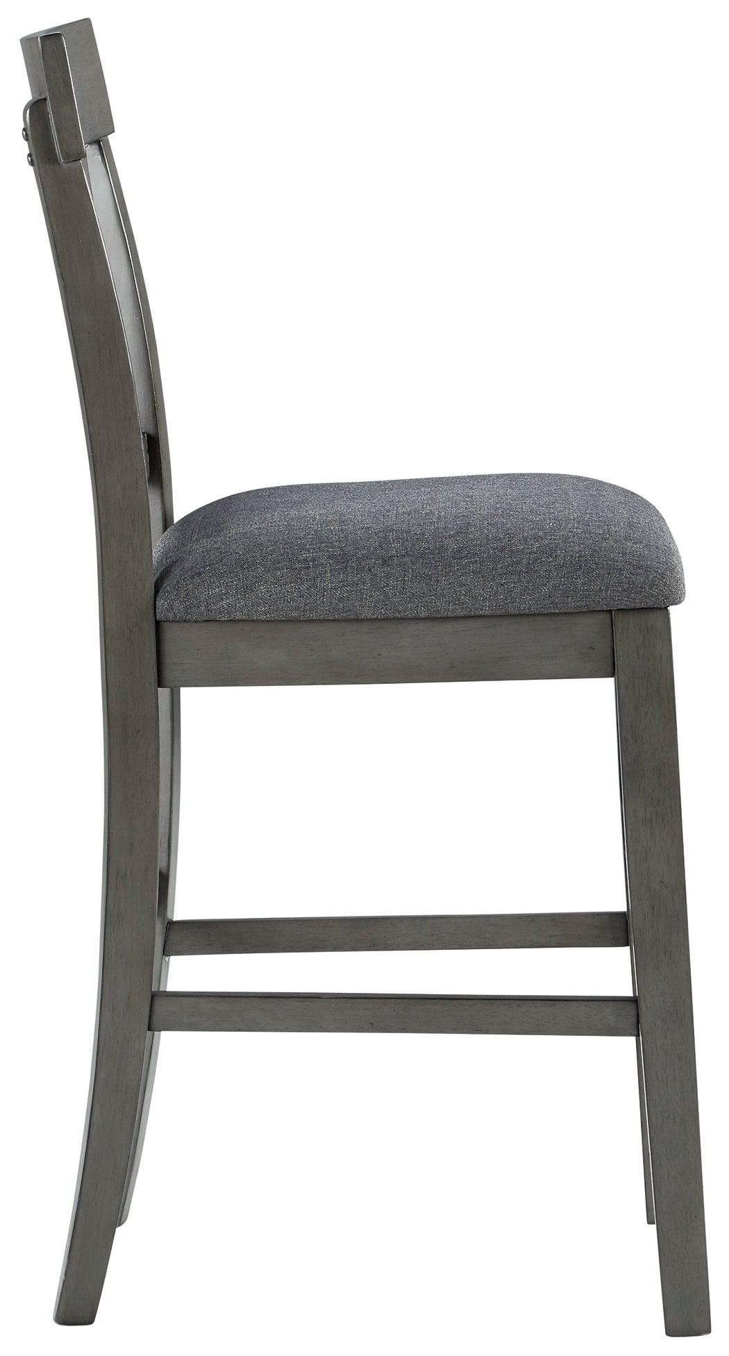 Hallanden Two-tone Gray Counter Height Bar Stool - Ella Furniture