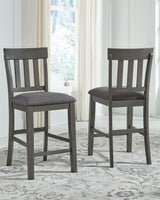 Hallanden Two-tone Gray Counter Height Bar Stool - Ella Furniture