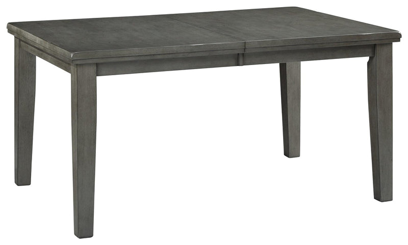 Hallanden Gray Dining Extension Table - Ella Furniture
