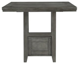 Hallanden Gray Counter Height Dining Extension Table - Ella Furniture