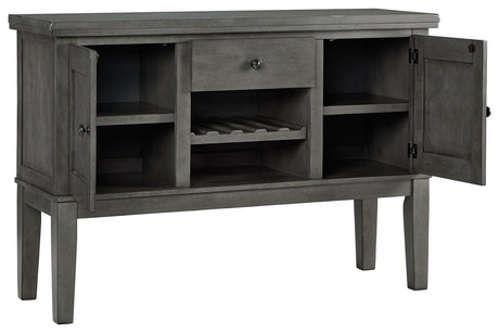 Hallanden Gray Dining Server - Ella Furniture