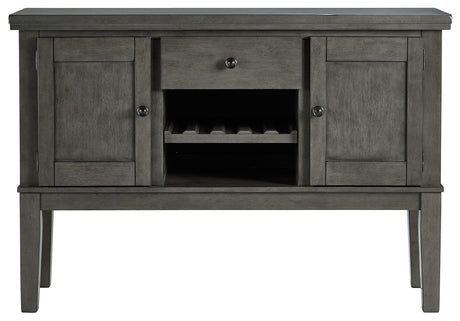 Hallanden Gray Dining Server - Ella Furniture