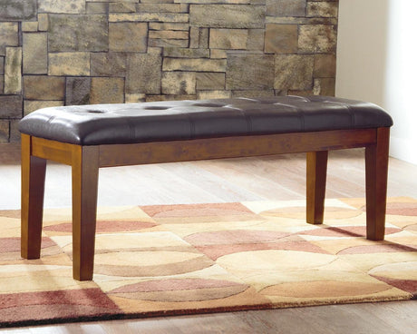 Ralene Medium Brown Dining Bench - Ella Furniture