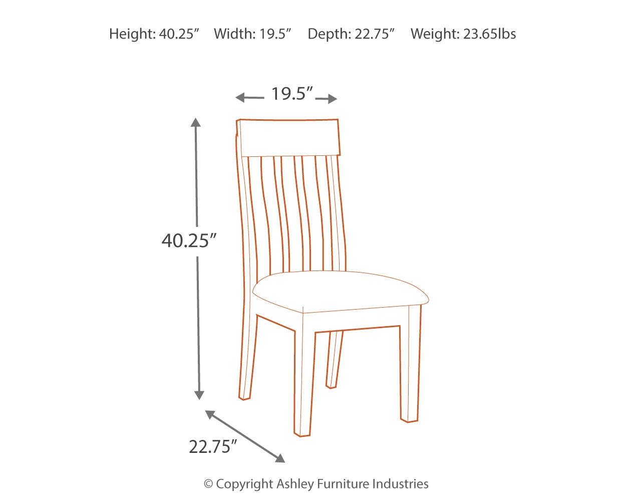 Ralene Medium Brown Dining Chair - Ella Furniture