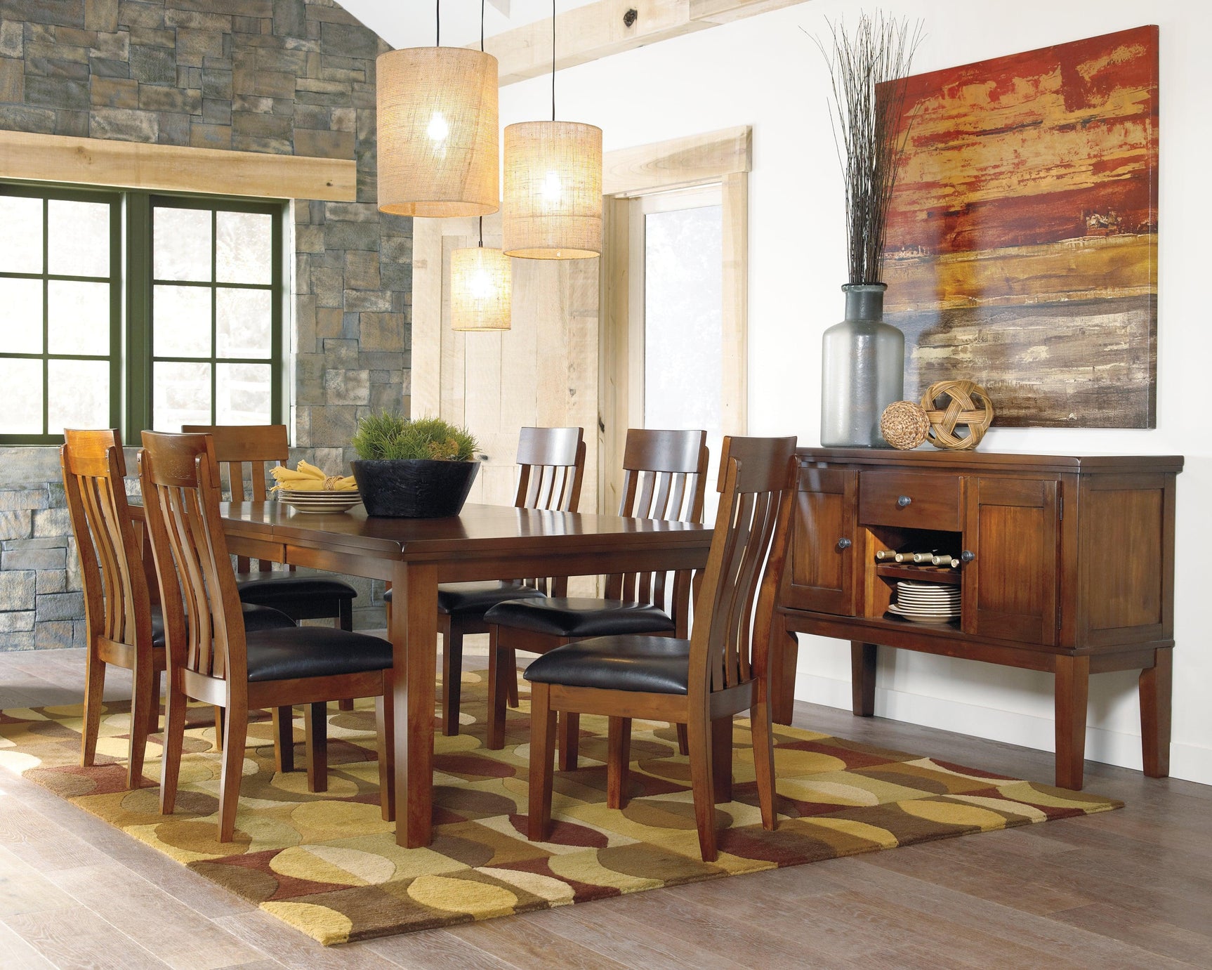 Ralene Medium Brown Dining Chair - Ella Furniture