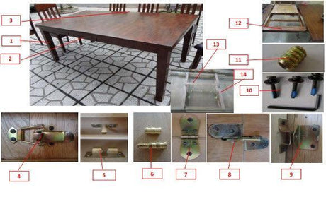 Highlight of butterfly leaf storage under table top