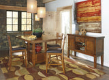 Ralene Medium Brown Counter Height Dining Extension Table - Ella Furniture