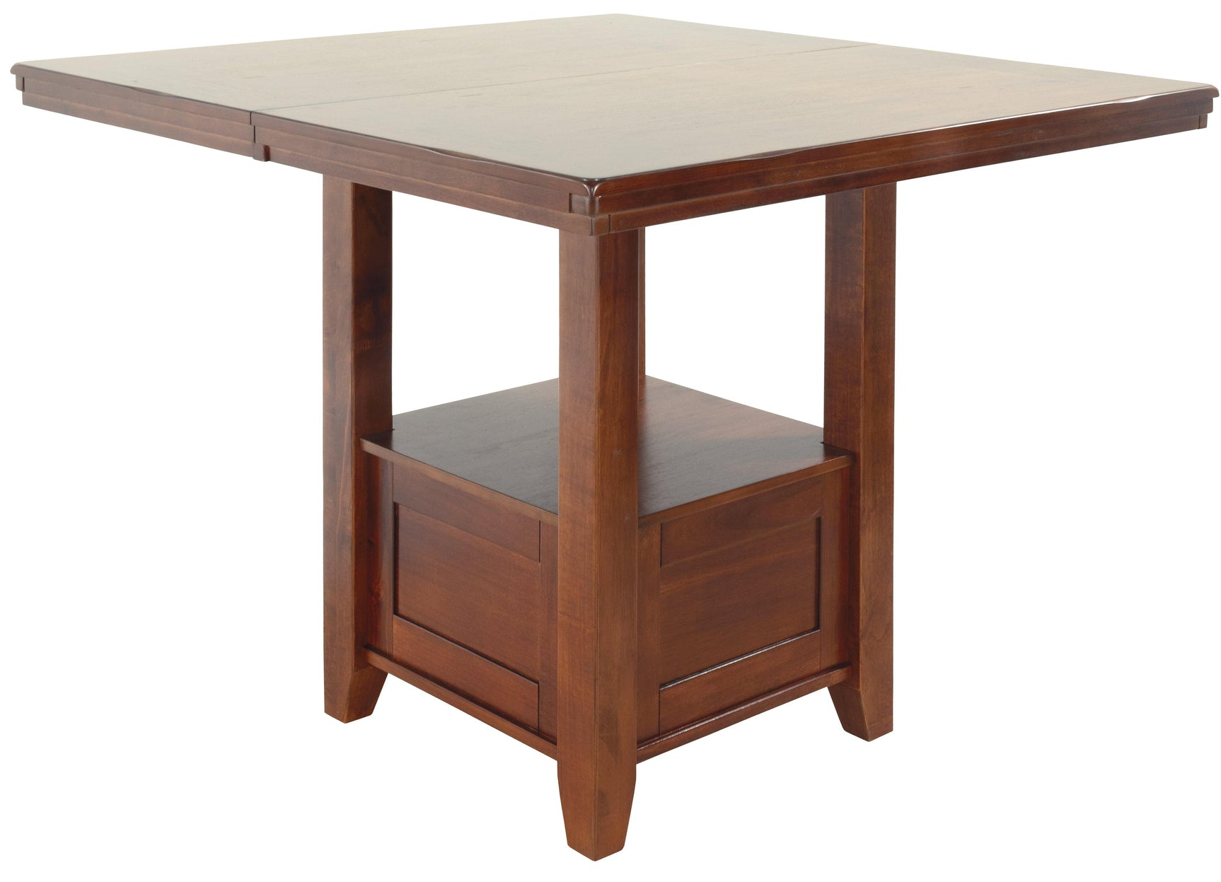 Ralene Medium Brown Counter Height Dining Extension Table - Ella Furniture