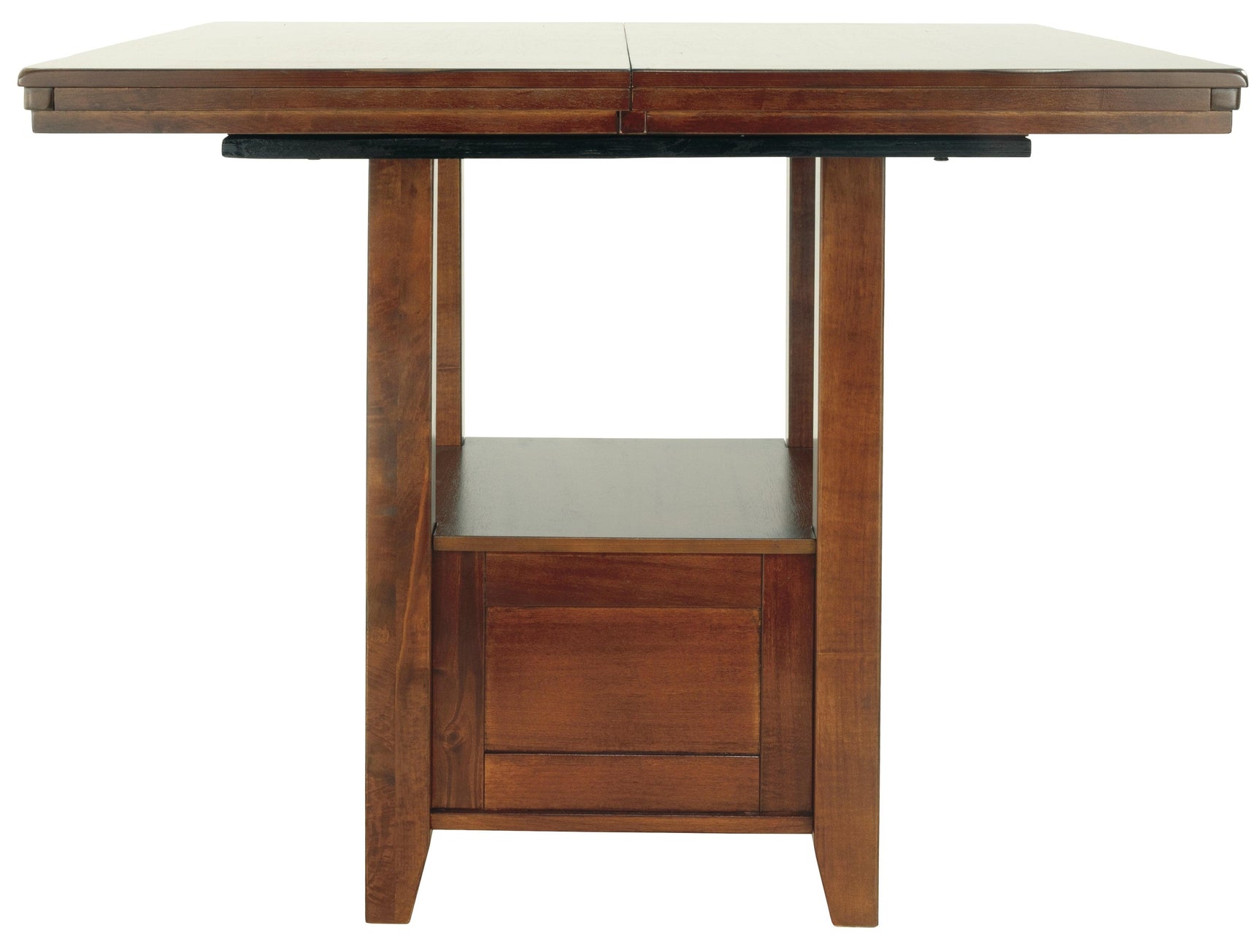 Ralene Medium Brown Counter Height Dining Extension Table - Ella Furniture