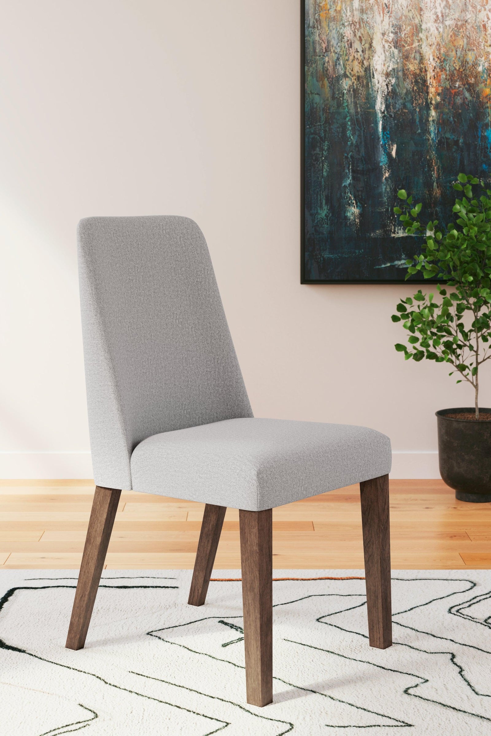 Lyncott Gray/brown Dining Chair - Ella Furniture