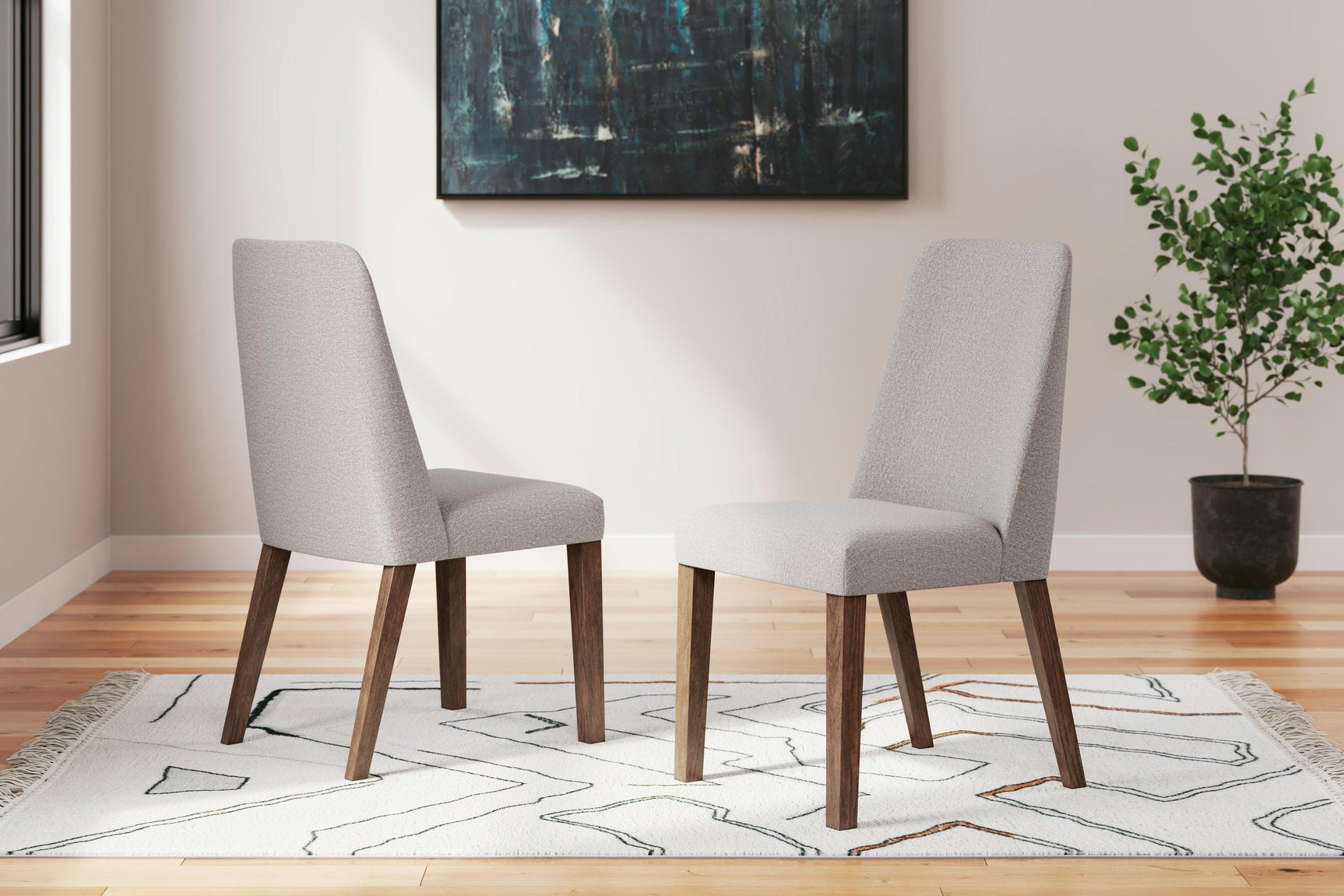 Lyncott Gray/brown Dining Chair - Ella Furniture