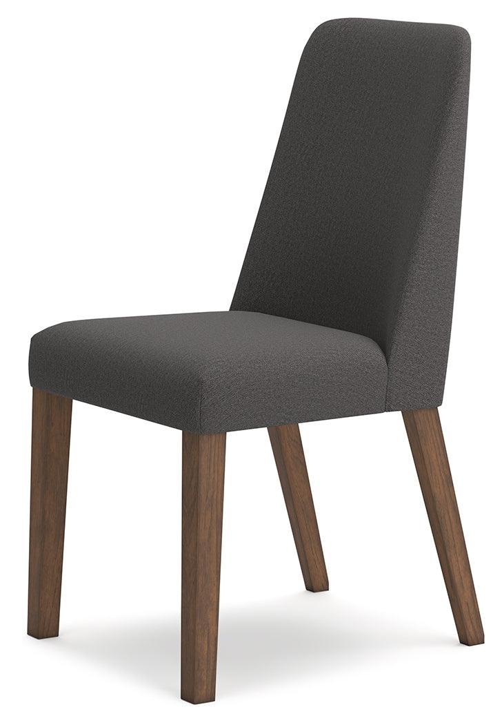 Lyncott Charcoal/brown Dining Chair - Ella Furniture