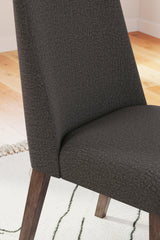 Lyncott Charcoal/brown Dining Chair - Ella Furniture