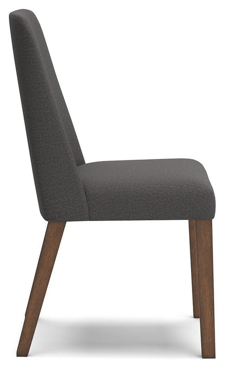Lyncott Charcoal/brown Dining Chair - Ella Furniture