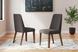 Lyncott Charcoal/brown Dining Chair - Ella Furniture