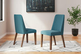Lyncott Blue/brown Dining Chair - Ella Furniture