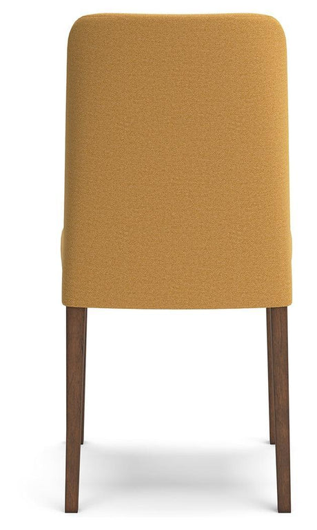 Lyncott Mustard/brown Dining Chair - Ella Furniture