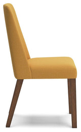 Lyncott Mustard/brown Dining Chair - Ella Furniture