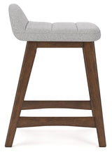 Lyncott Light Gray/brown Counter Height Bar Stool - Ella Furniture