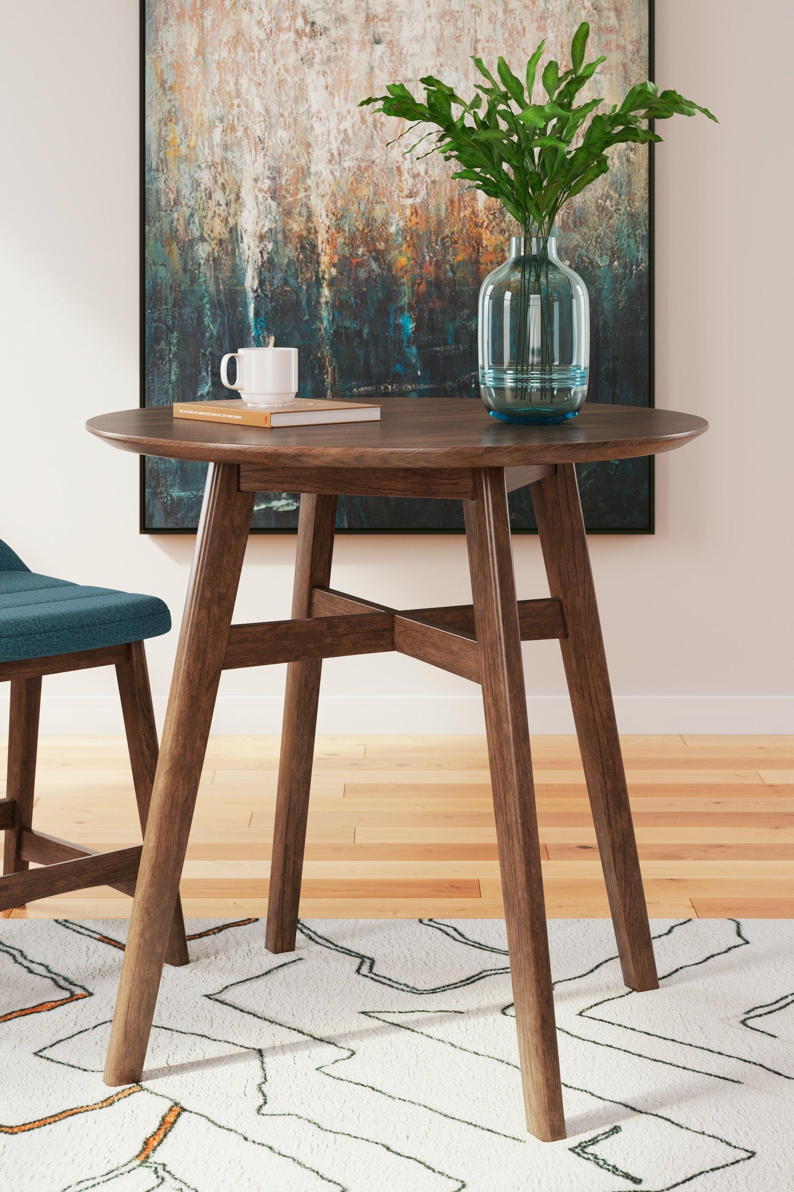 Lyncott Brown Counter Height Dining Table - Ella Furniture