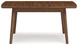 Lyncott Brown Dining Extension Table - Ella Furniture