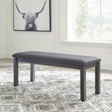 Myshanna Gray Dining Bench D629-00 - Ella Furniture