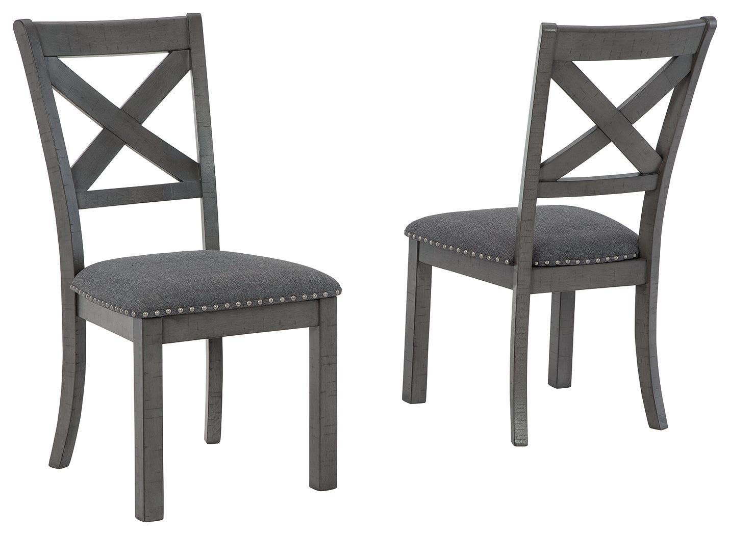 Myshanna Gray Dining Chair - Ella Furniture