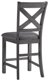 Myshanna Gray Counter Height Bar Stool - Ella Furniture