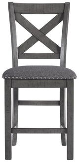 Myshanna Gray Counter Height Bar Stool - Ella Furniture