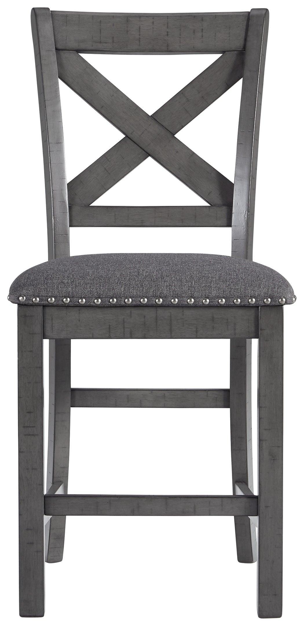 Myshanna Gray Counter Height Bar Stool - Ella Furniture