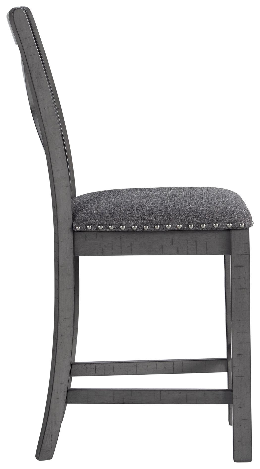 Myshanna Gray Counter Height Bar Stool - Ella Furniture